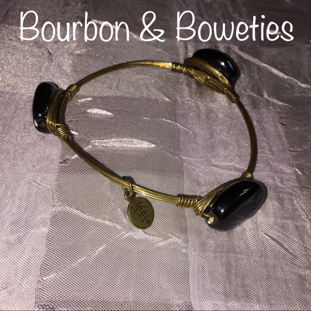 🖤Bourbon & Boweties🖤Black Stone Bangle🖤